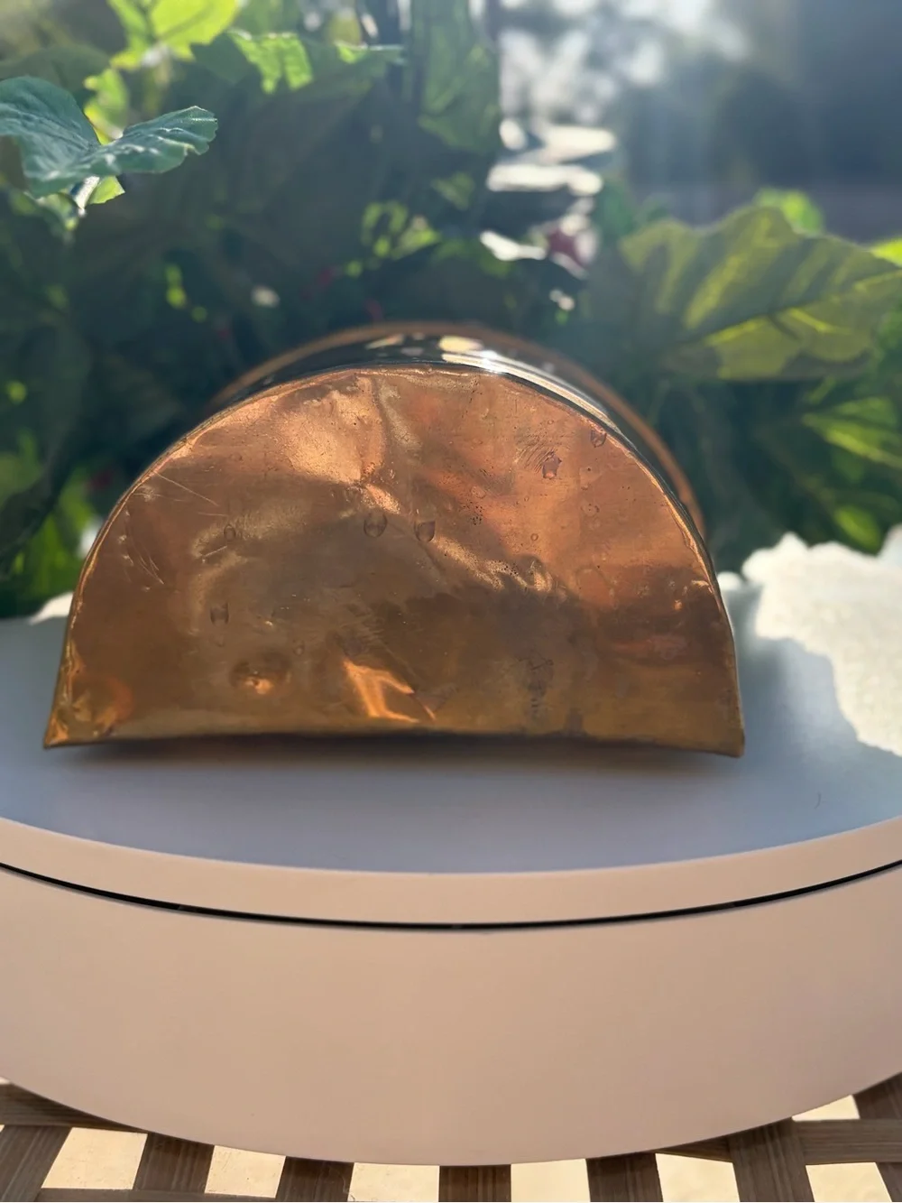 Copper Planter with Lush Greenery - Home Accents